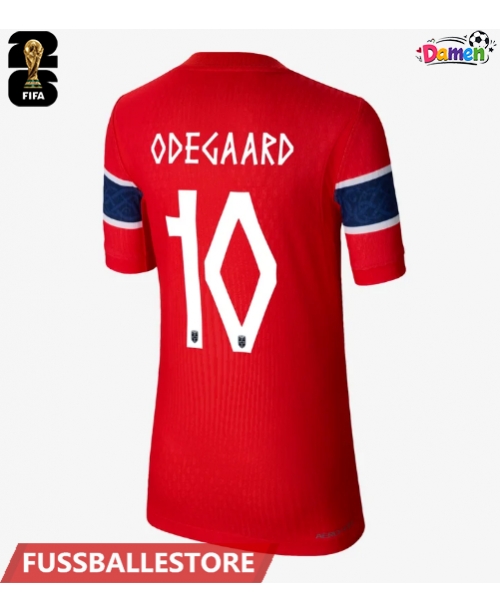 Günstige Norwegen Martin Odegaard #10 Heimtrikot Damen WM 2026 Kurzarm